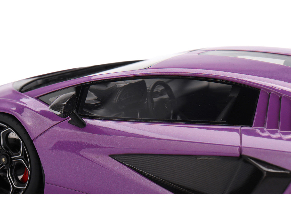 Lamborghini Countach LPI 800-4 Viola 30th Purple Metallic 1/18 Model Car by Top Speed by Top Speed