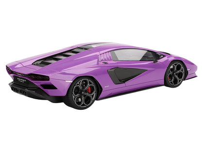 Lamborghini Countach LPI 800-4 Viola 30th Purple Metallic 1/18 Model Car by Top Speed by Top Speed