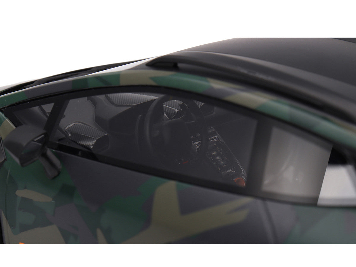 Lamborghini Huracan Sterrato All-Terrain "BOSCO" Green Camouflage 1/18 Model Car by Top Speed by Top Speed