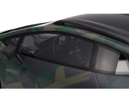Lamborghini Huracan Sterrato All-Terrain "BOSCO" Green Camouflage 1/18 Model Car by Top Speed by Top Speed