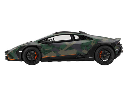 Lamborghini Huracan Sterrato All-Terrain "BOSCO" Green Camouflage 1/18 Model Car by Top Speed by Top Speed