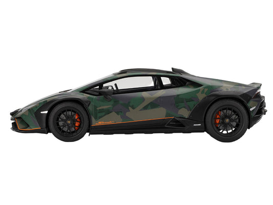 Lamborghini Huracan Sterrato All-Terrain "BOSCO" Green Camouflage 1/18 Model Car by Top Speed by Top Speed