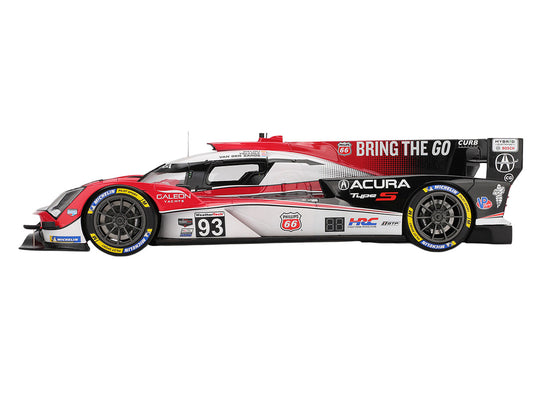 Acura ARX-06 #93 Alex Palou - Renger van der Zande - Nick Yelloly "Acura Meyer Shank Racing" 3rd Place GTP IMSA "12 Hours of Sebring" (2025) 1/18 Model Car by Top Speed by Top Speed