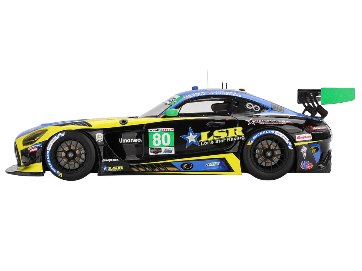 Mercedes-AMG GT3 EVO #80 Scott Andrews - Ralf Aron - Eric Filgueiras - Dan Knox "Lone Star Racing" IMSA "24 Hours of Daytona" (2025) 1/18 Model Car by Top Speed by Top Speed