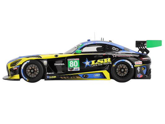 Mercedes-AMG GT3 EVO #80 Scott Andrews - Ralf Aron - Eric Filgueiras - Dan Knox "Lone Star Racing" IMSA "24 Hours of Daytona" (2025) 1/18 Model Car by Top Speed by Top Speed