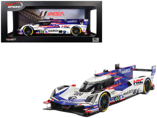 Acura ARX-06 GTP #60 Tom Blomqvist - Colin Braun - Scott Dixon - Felix Rosenqvist "Acura Meyer Shank Racing with Curb-Agajanian" 2nd Place IMSA "24 Hours of Daytona" (2025) 1/18 Model Car by Top Speed by Top Speed