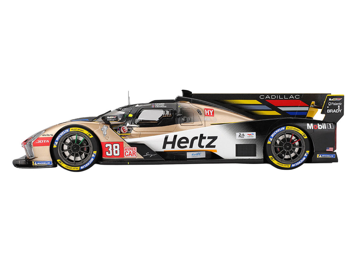 Cadillac V-Series.R #38 Earl Bamber - Sebastien Bourdais - Jenson Button "Cadillac Hertz Team Jota" FIA WEC "24 Hours of Le Mans" (2025) 1/18 Model Car by Top Speed by Top Speed