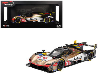Cadillac V-Series.R #38 Earl Bamber - Sebastien Bourdais - Jenson Button "Cadillac Hertz Team Jota" FIA WEC "24 Hours of Le Mans" (2025) 1/18 Model Car by Top Speed by Top Speed
