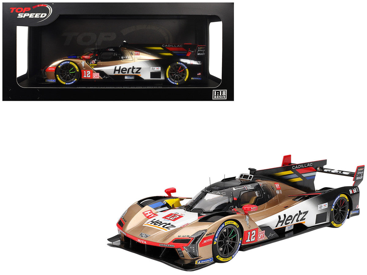 Cadillac V-Series.R #12 Alex Lynn - Norman Nato - Will Stevens "Cadillac Hertz Team Jota" FIA WEC "24 Hours of Le Mans" (2025) 1/18 Model Car by Top Speed by Top Speed