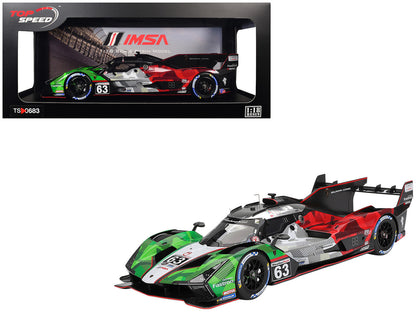 Lamborghini SC63 #63 Mirko Bortolotti - Romain Grosjean - Daniil Kvyat - Edoardo Mortara "Automobili Lamborghini Squadra Corse" IMSA "24 Hours of Daytona" (2025) 1/18 Model Car by Top Speed by Top Speed