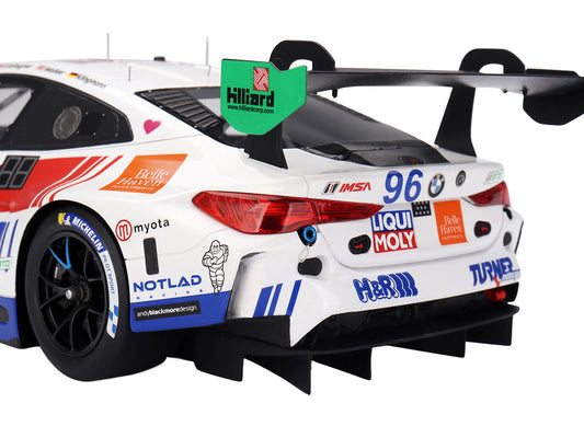 BMW M4 GT3 EVO #96 Robby Foley - Patrick Gallagher - Jens Klingmann - Jake Walker "Turner Motorsport" IMSA "Hours of Daytona" (2025) 1/18 Model Car by Top Speed by Top Speed