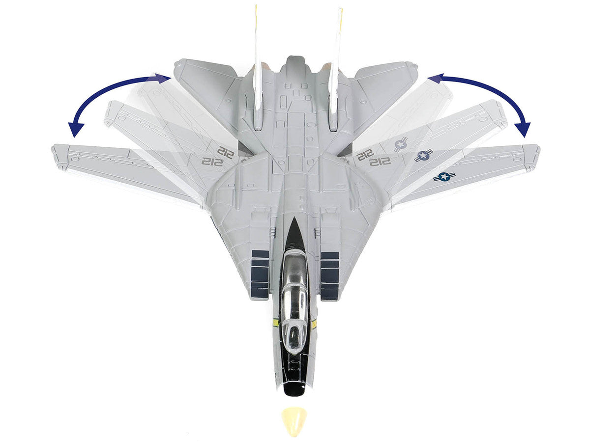 Grumman F-14B Tomcat Fighter Aircraft "VF-142 Ghostriders" and Section K of USS Enterprise (CVN-65) Aircraft Carrier Display Deck "Legendary F-14 Tomcat" Series 1/200 Diecast Model by Forces of Valor by Forces Of Valor