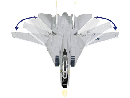 Grumman F-14B Tomcat Fighter Aircraft "VF-142 Ghostriders" and Section K of USS Enterprise (CVN-65) Aircraft Carrier Display Deck "Legendary F-14 Tomcat" Series 1/200 Diecast Model by Forces of Valor by Forces Of Valor