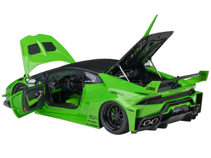 Lamborghini Huracan GT "LB-Silhouette Works" Pearl Green Metallic with Black Top 1/18 Model Car by Autoart by Autoart