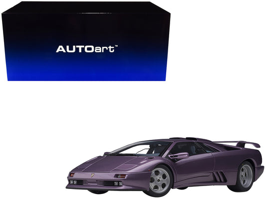 Lamborghini Diablo SE30 Jota Viola SE30 / Purple Metallic with Blue Interior 1/18 Model Car by Autoart by Autoart