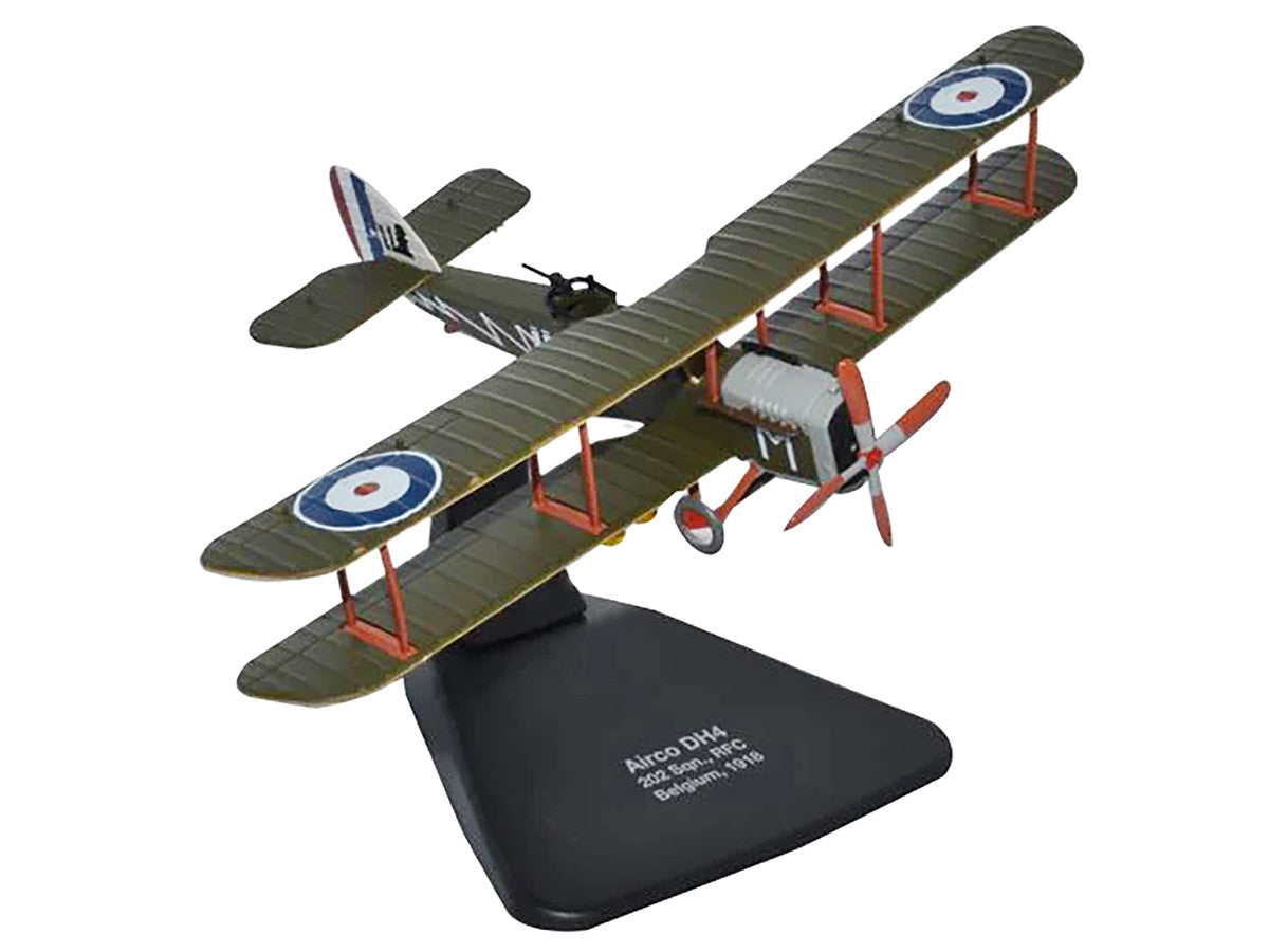Airco DH4 Bomber Plane "202 Squadron RFC" (1918) "Oxford Aviation" Series 1/72 Diecast Model Airplane by Oxford Diecast by Oxford Diecast