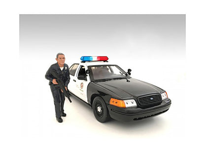 Police Officer II Figure For 1:18 Scale Models by American Diorama by American Diorama