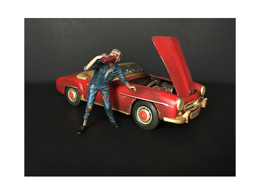 Zombie Mechanic Figurine III for 1/18 Scale Models by American Diorama by American Diorama