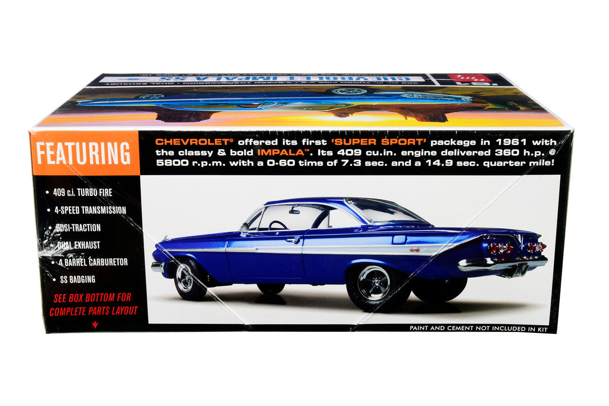 Skill 2 Model Kit 1961 Chevrolet Impala SS 1/25 Scale Model by AMT by AMT