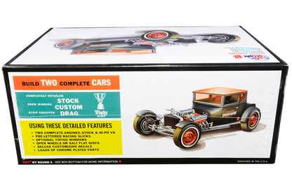 Skill 2 Model Kit 1925 Ford Model T "Chopped" Set of 2 pieces 1/25 Scale Model by AMT by AMT