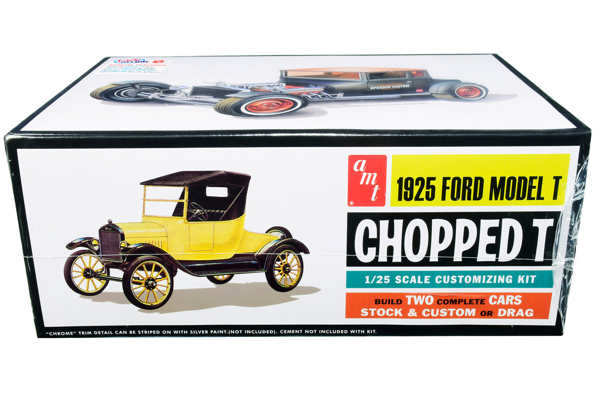 Skill 2 Model Kit 1925 Ford Model T "Chopped" Set of 2 pieces 1/25 Scale Model by AMT by AMT