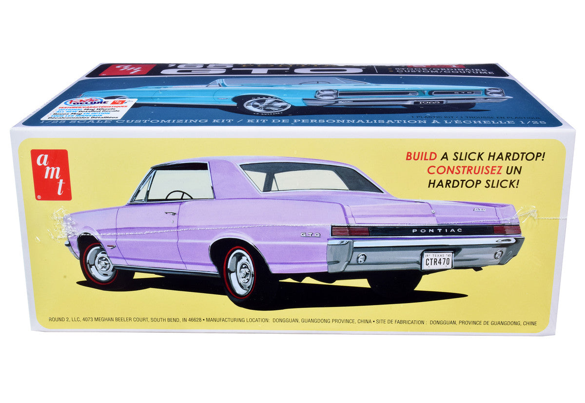 Skill 2 Model Kit 1965 Pontiac GTO 2-in-1 Kit 1/25 Scale Model by AMT by AMT