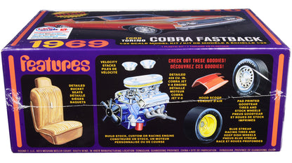 Skill 2 Model Kit 1969 Ford Torino Cobra Fastback 3-in-1 Kit 1/25 Scale Model by AMT by AMT