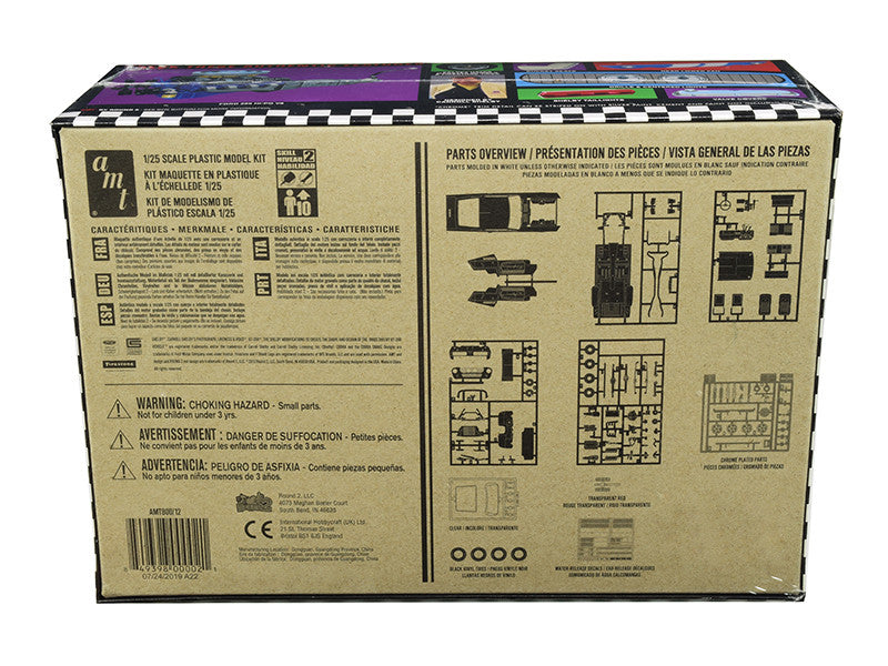 Skill 2 Model Kit 1967 Ford Mustang Shelby GT350 White 1/25 Scale Model by AMT by AMT