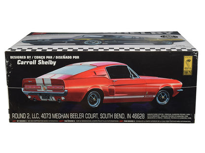Skill 2 Model Kit 1967 Ford Mustang Shelby GT350 Black 1/25 Scale Model by AMT by AMT