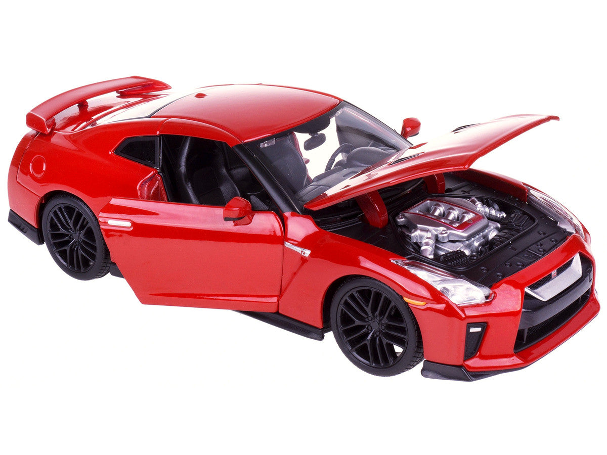 2017 Nissan GT-R R35 Red 1/24 Diecast Car Model by BBurago by Bburago