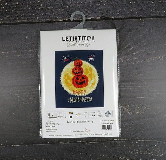Pumpkin's Party Counted Cross Stitch Kit by Letistitch Leti997