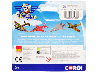 Boeing F/A-18 Super Hornet Fighter Aircraft "USAF" "Flying Aces" Series Diecast Model by Corgi by Corgi