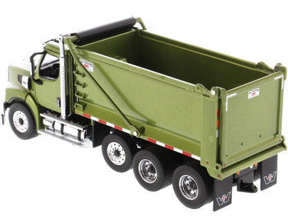 Western Star 49X SBFA OX Bodies Stampede Dump Truck Olive Green Metallic "Transport Series" 1/50 Diecast Model by Diecast Masters-4