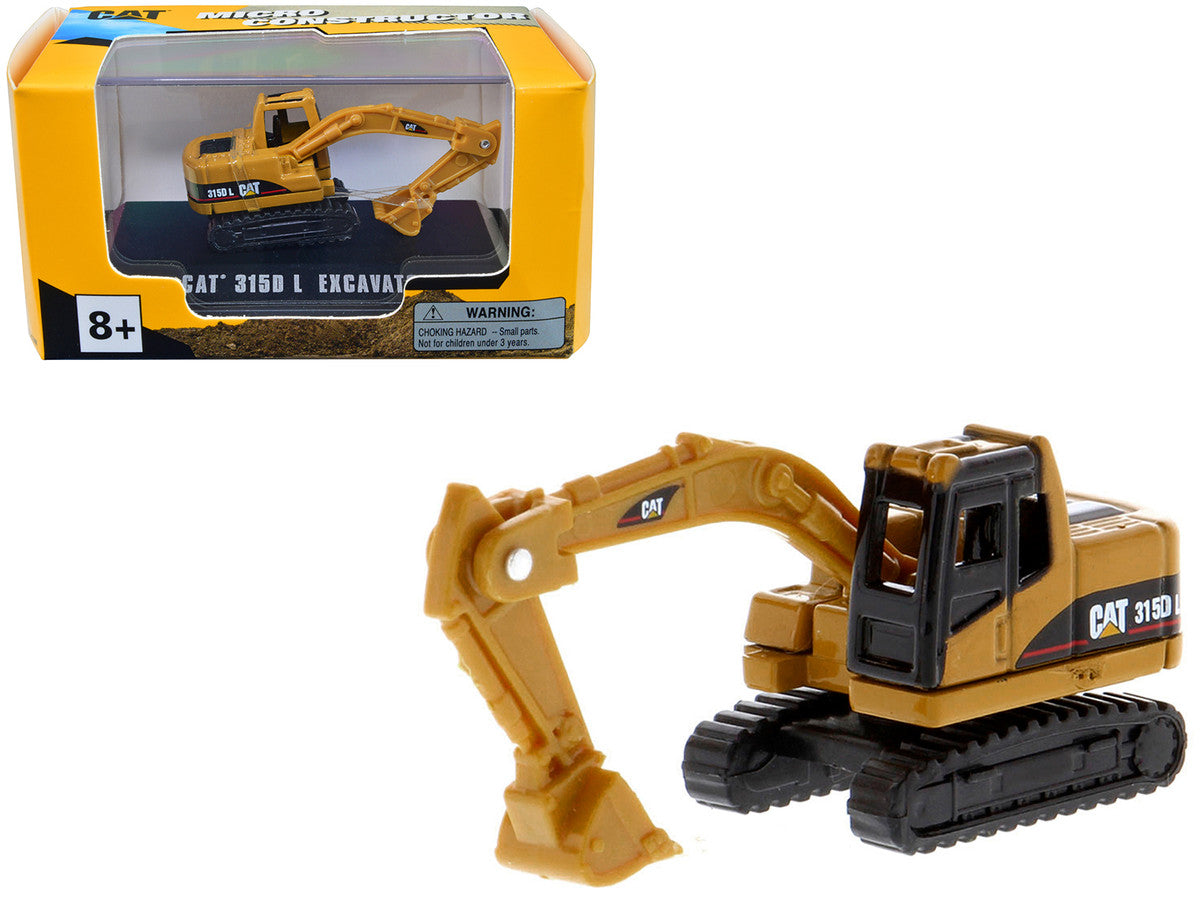 CAT Caterpillar 315D L Excavator Yellow "Micro-Constructor" Series Diecast Model by Diecast Masters by Diecast Masters