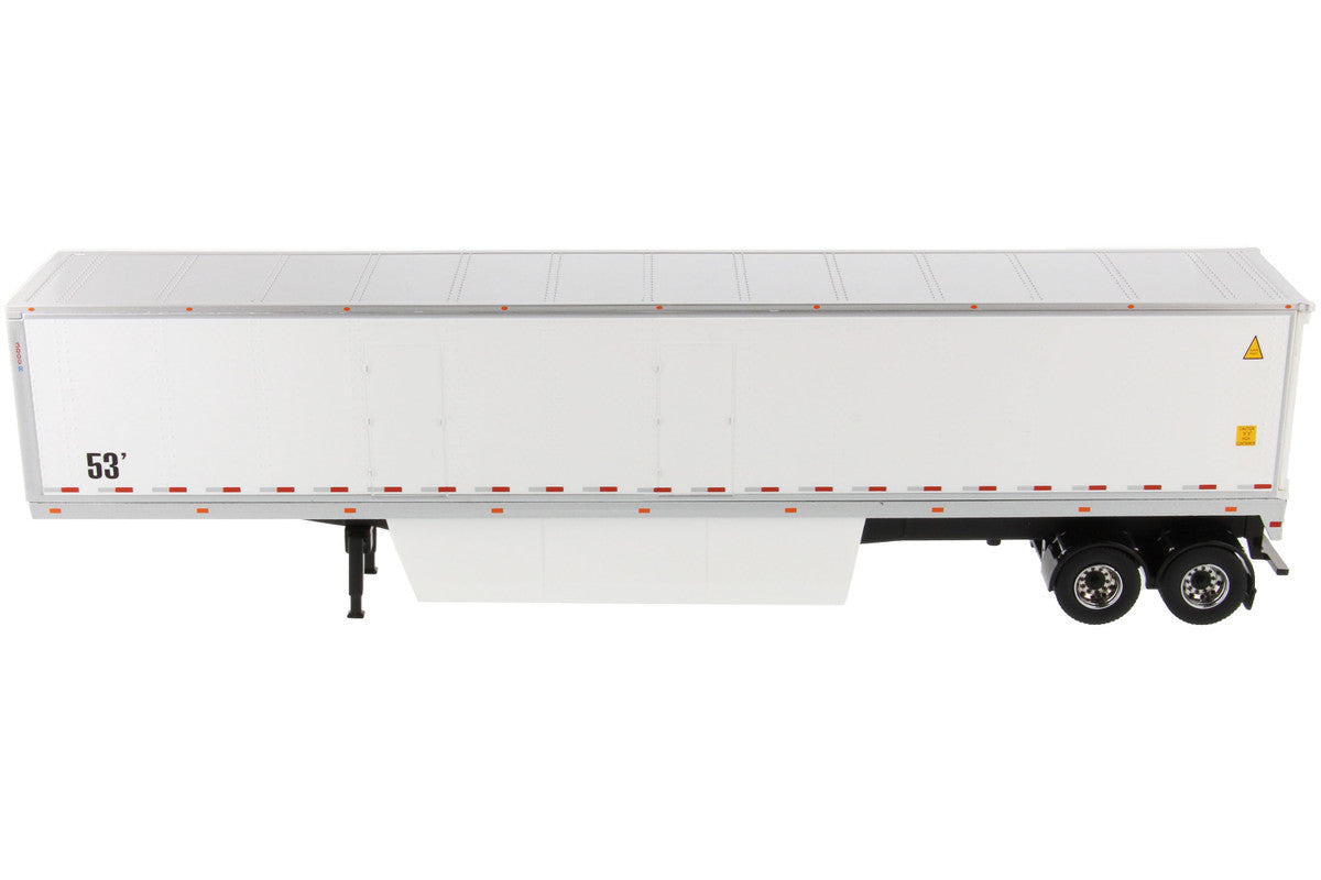 53' Dry Cargo Van Trailer White "Transport Series" 1/50 Diecast Model by Diecast Masters by Diecast Masters