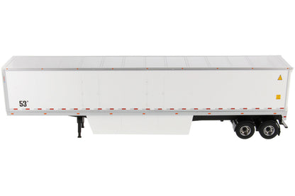 53' Dry Cargo Van Trailer White "Transport Series" 1/50 Diecast Model by Diecast Masters by Diecast Masters