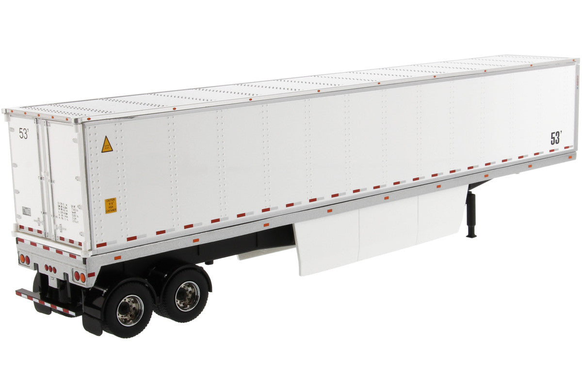 53' Dry Cargo Van Trailer White "Transport Series" 1/50 Diecast Model by Diecast Masters by Diecast Masters