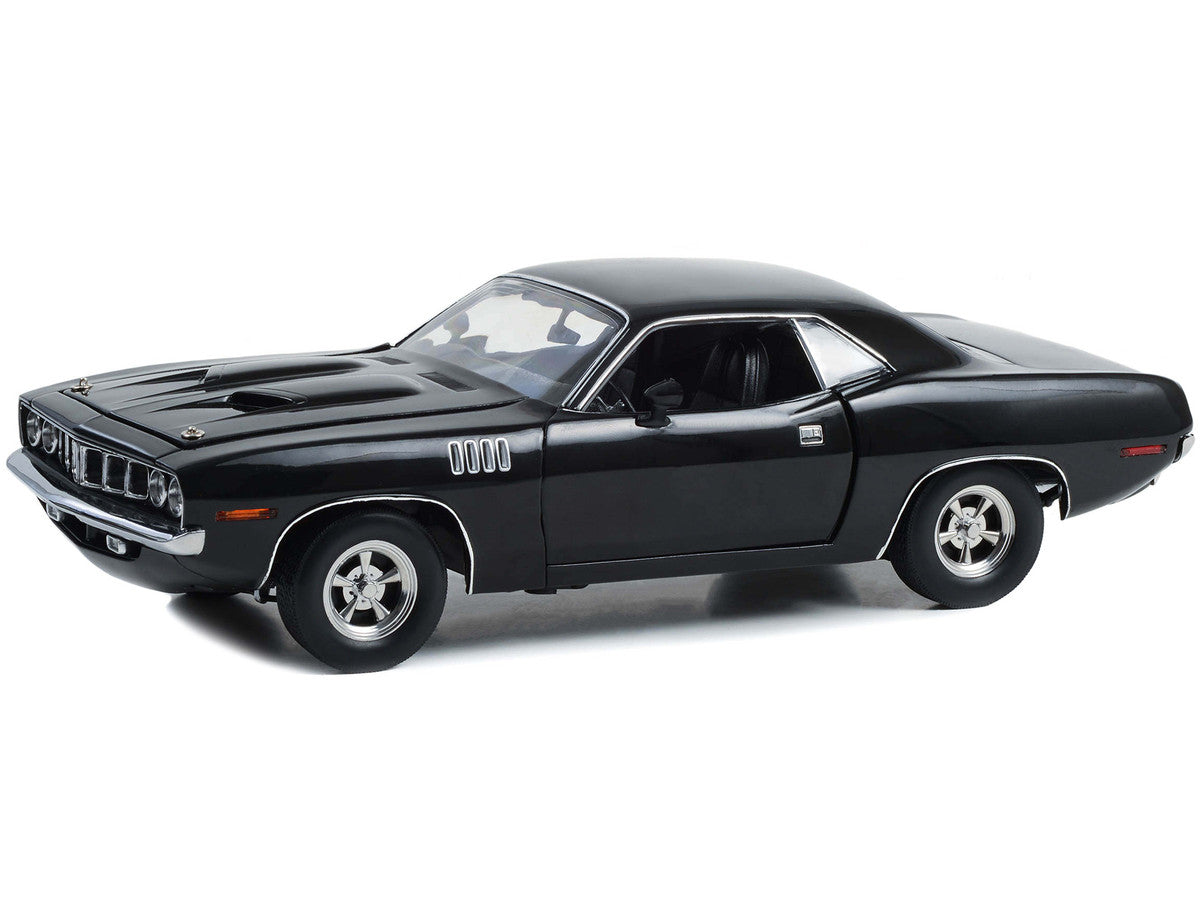 Plymouth Barracuda Black "John Wick: Chapter 4" (2023) Movie 1/18 Diecast Model Car by Highway 61 by Highway 61