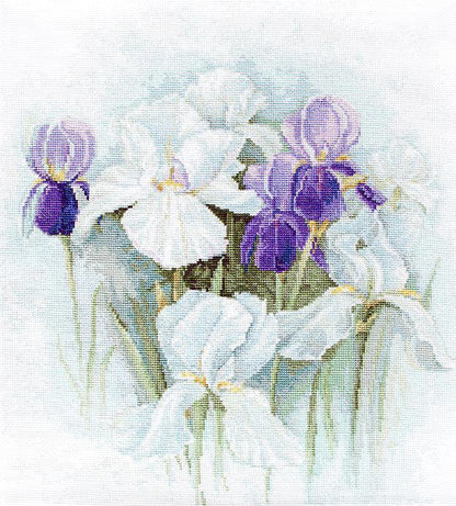 Irises Counted Cross-Stitch Kit by Luca-S B2367L