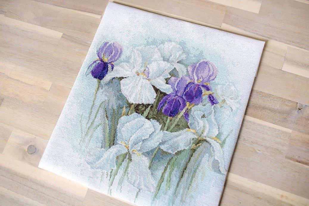 Irises Counted Cross-Stitch Kit by Luca-S B2367L