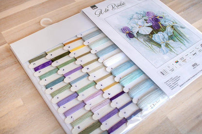 Irises Counted Cross-Stitch Kit by Luca-S B2367L