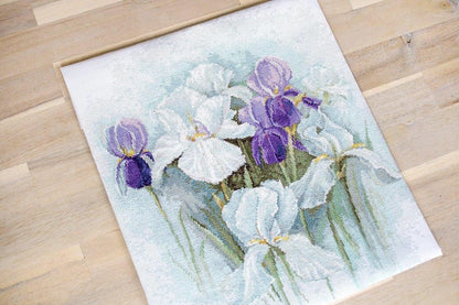 Irises Counted Cross-Stitch Kit by Luca-S B2367L