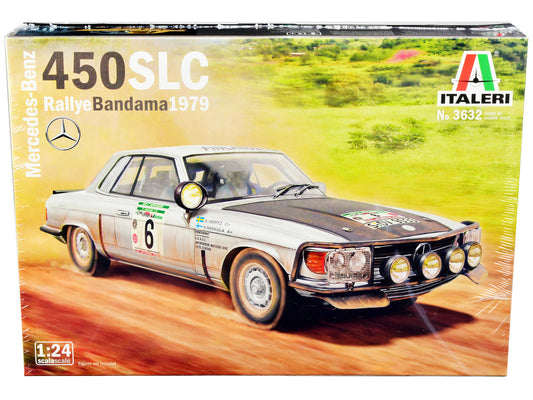 Skill 3 Model Kit Mercedes-Benz 450 SLC Winner "Rallye Bandama Ivory Coast" (1979) 1/24 Scale Model by Italeri by Italeri