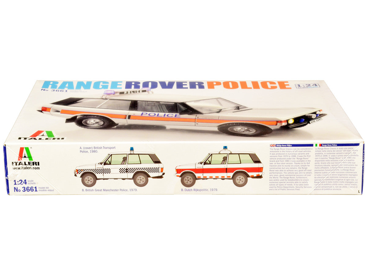 Skill 3 Model Kit Land Rover Range Rover Police 1/24 Scale Model by Italeri by Italeri