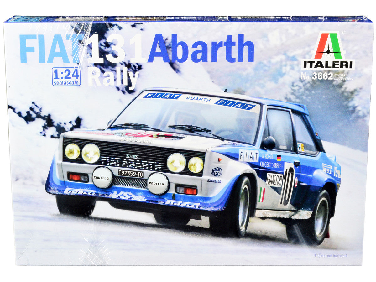 Skill 3 Model Kit Fiat 131 Abarth Rally #10 Winner "Montecarlo Rally" (1980) 1/24 Scale Model by Italeri by Italeri