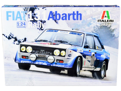 Skill 3 Model Kit Fiat 131 Abarth Rally #10 Winner "Montecarlo Rally" (1980) 1/24 Scale Model by Italeri by Italeri