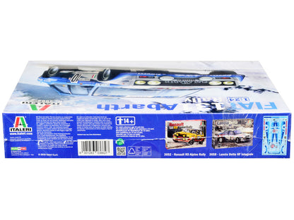 Skill 3 Model Kit Fiat 131 Abarth Rally #10 Winner "Montecarlo Rally" (1980) 1/24 Scale Model by Italeri by Italeri