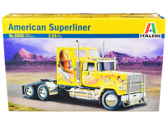 Skill 5 Model Kit American Superliner Truck Tractor "Lady Butterfly" 1/24 Scale Model by Italeri by Italeri