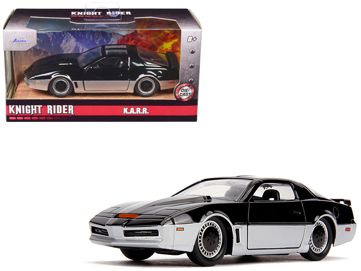 K.A.R.R. Black and Silver "Knight Rider" (1982) TV Series "Hollywood Rides" Series 1/32 Diecast Model Car by Jada by Jada