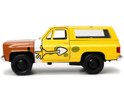 1980 Chevrolet K5 Blazer with SpongeBob SquarePants Diecast Figurine "Hollywood Rides" Series 1/32 Diecast Model Car by Jada by Jada